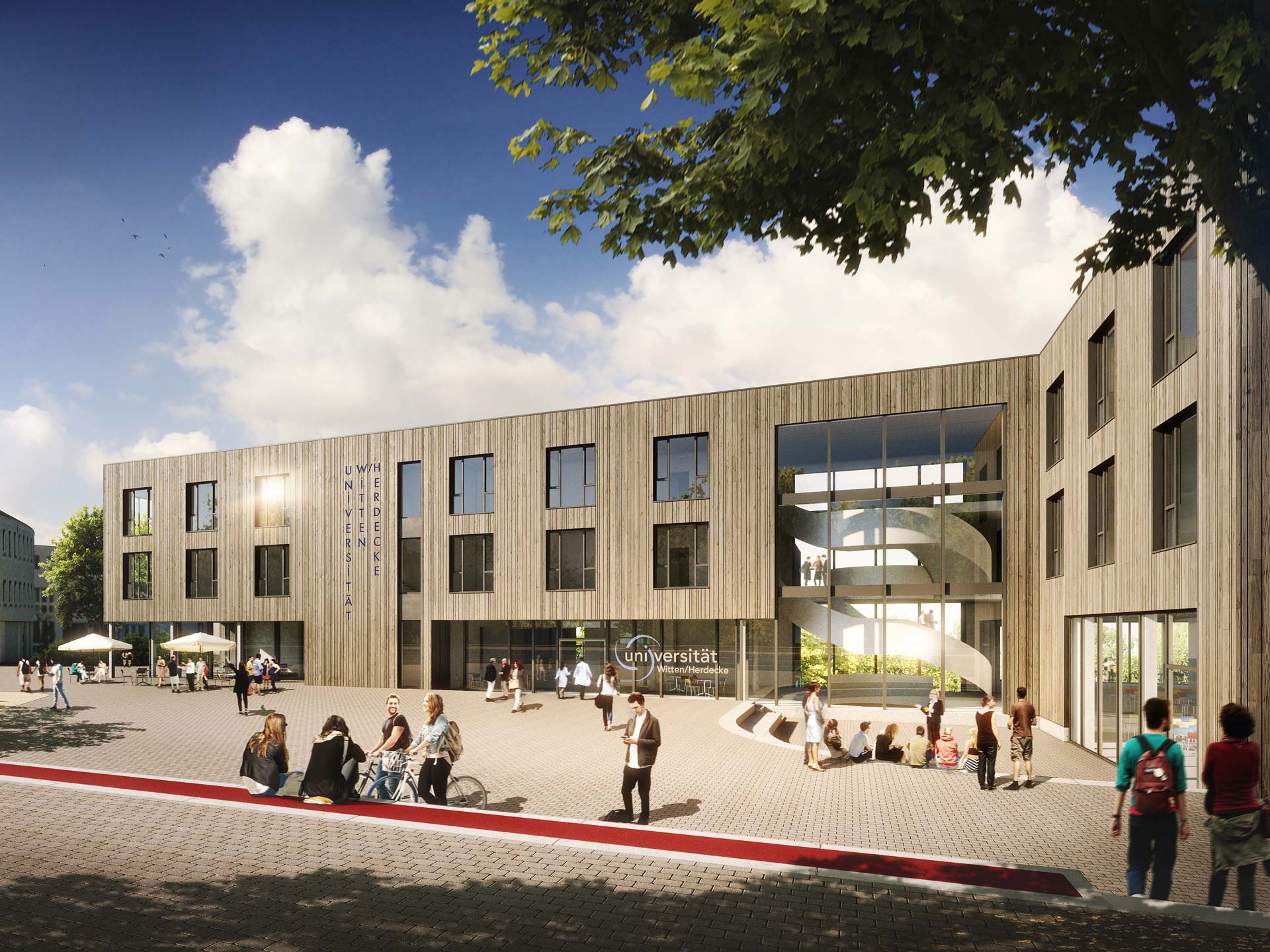 Université - Extension construite en bois